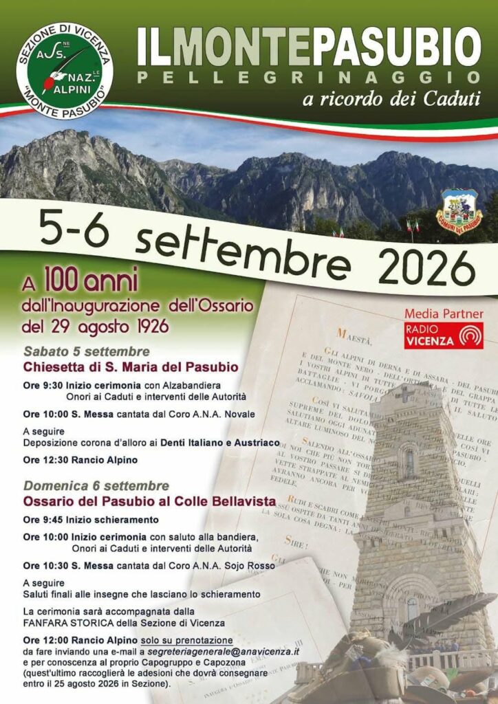 5-6 settembre
Ossario del Pasubio