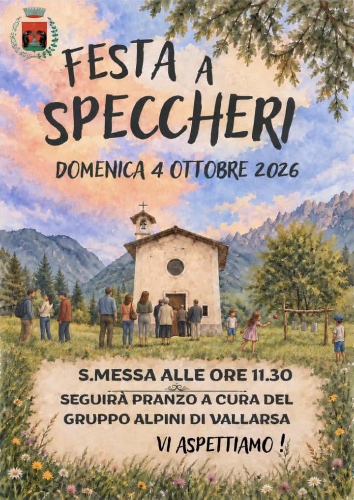 domenica 4 ottobre
Speccheri