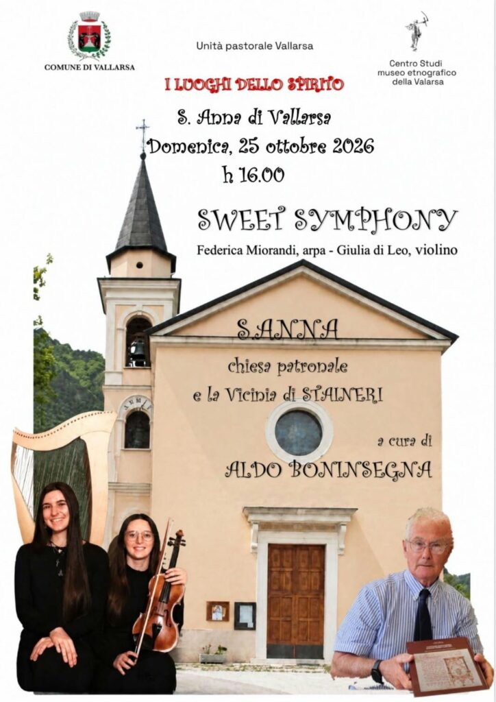 domenica 25 ottobre
ore 16.00
Chiesa di S.Anna